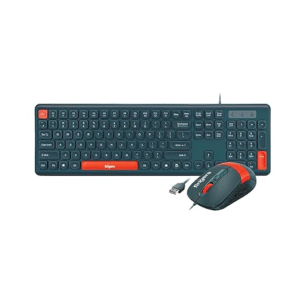 FINGERS Velvet Combo Rangeela Series Wired Deskset (Mouse + Keyboard)