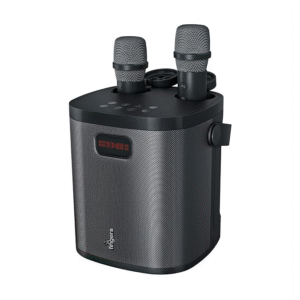 Fingers 2Mic-GrooveBox Portable Speaker with 2 Wireless Mics