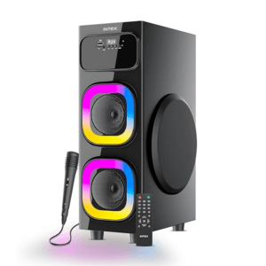 Intex 800 S 80W Powerful Dynamic Bass Tower Speaker with Wired Mic